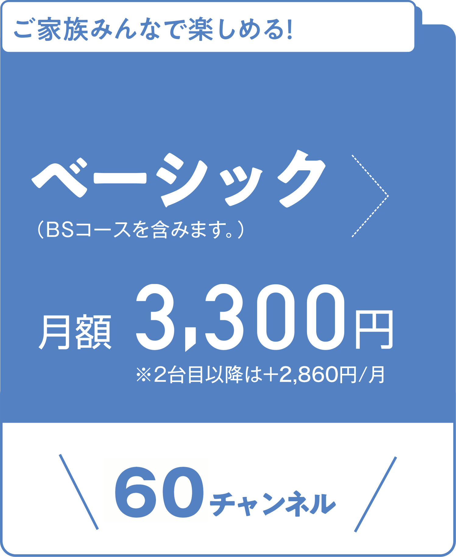 多チャンネルパックベーシック