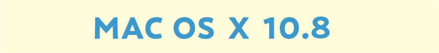 MAC OS X 10.8